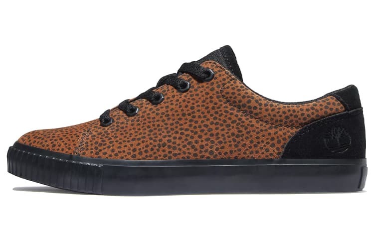 Timberland Skyla Bay Skateboard Shoes Women's Low-Top Cheetah/Black