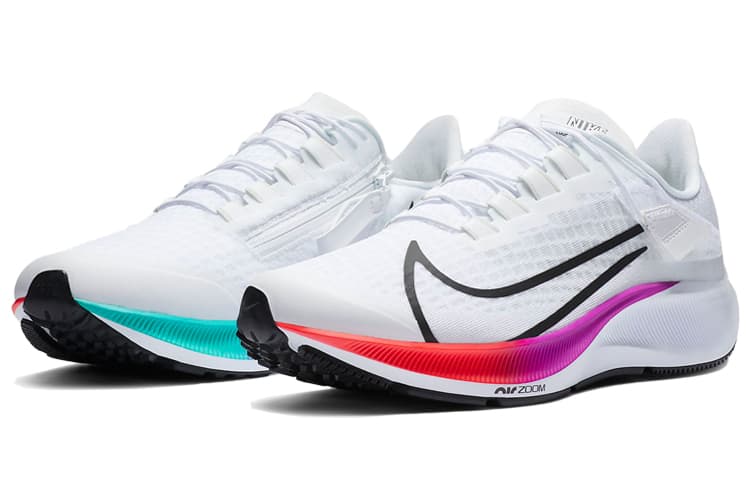 Nike Air Zoom Pegasus 37 FlyEase White Multi Color 6