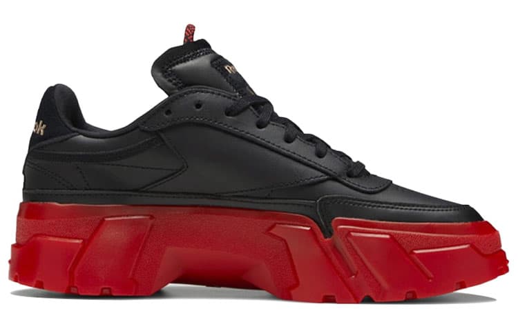 Reebok Club C Cardi B Black Red Women's 3