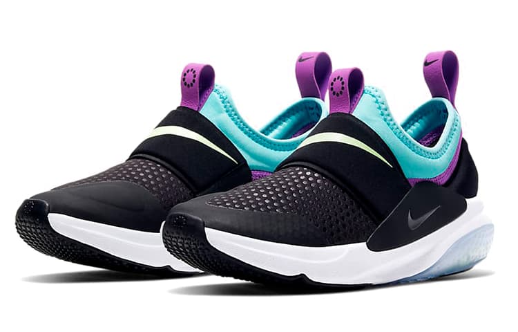 Nike Joyride Nova Cushioning Slip-Resistant Low-Top Running Shoes GS Black Blue Purple 6
