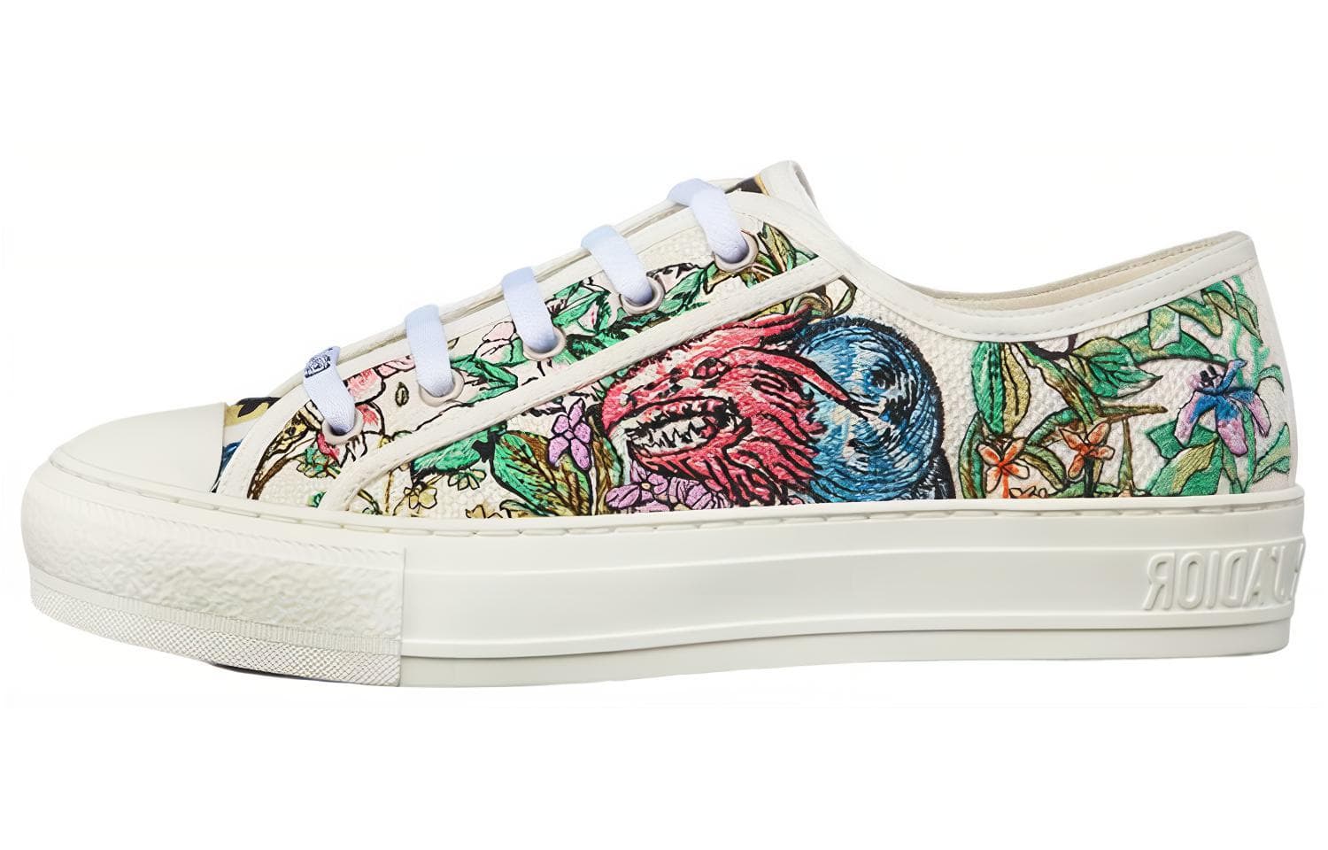 DIOR Walk'n'DIOR Canvas Shoes Women's Low-Top White