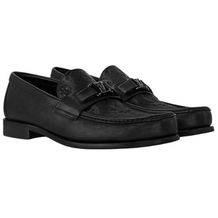 LOUIS VUITTON Major Loafers Men's Black 5