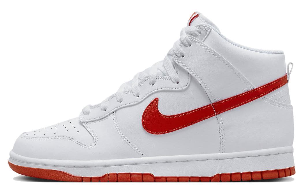 Nike Dunk High White Picante Red 2