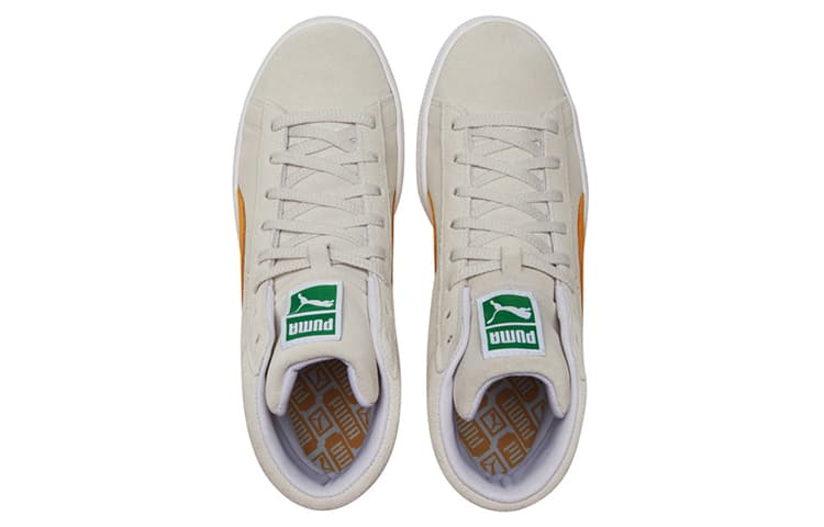 Puma Suede Mid White Mineral Yellow 5
