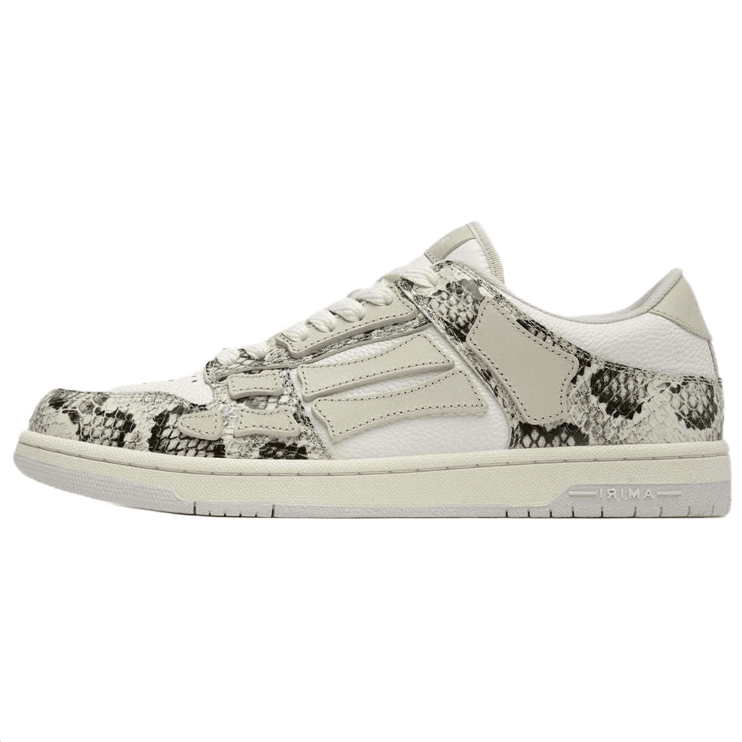 AMIRI Skel-Top Low Low-Top Skateboard Shoes Men's White Gray 2