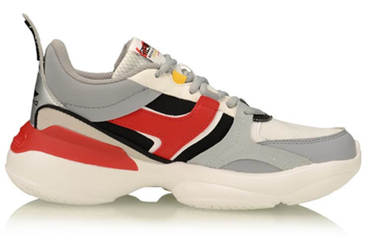 LiNing Zhengrong Cushioning Anti-Slip And Wear-Resistant Low-Top Sports Casual Shoes Women's White Gray 3