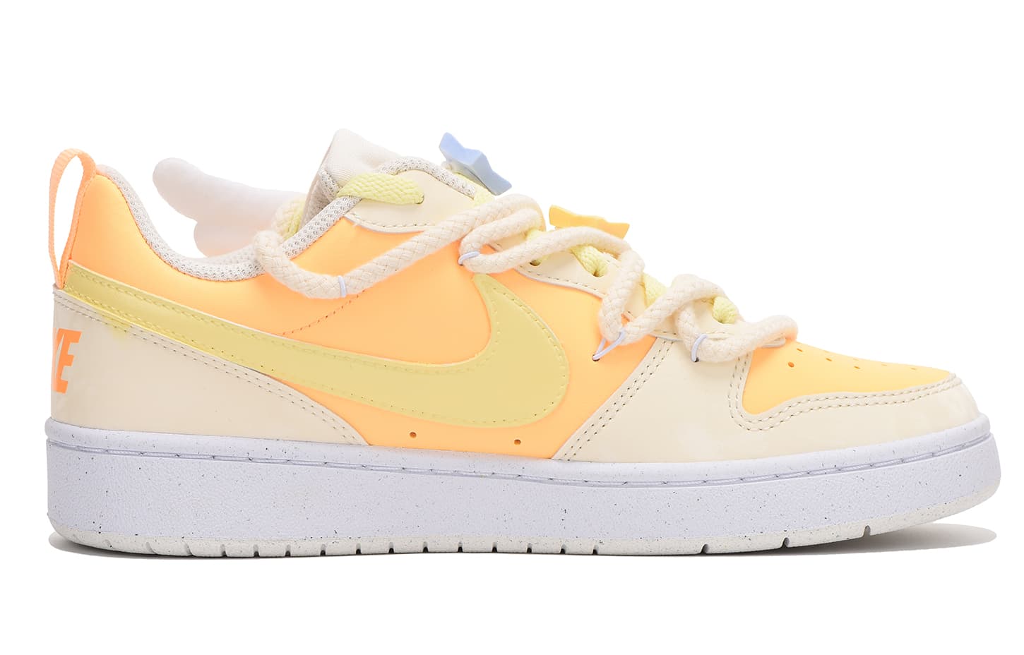 Nike Court Borough Low Chestnut Low-Top Skateboard Shoes Women's Yellow 5