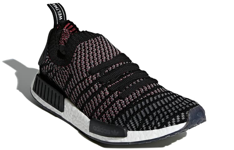 Adidas Originals Nmd R1 Stlt Black Grey Solar Pink 5