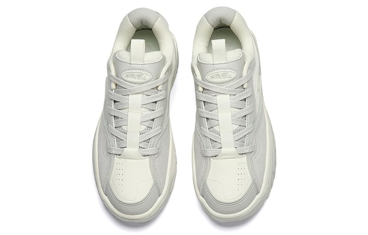 Anta Hot Slip-Resistant Low-Top Skateboard Shoes Women's White Gray 6