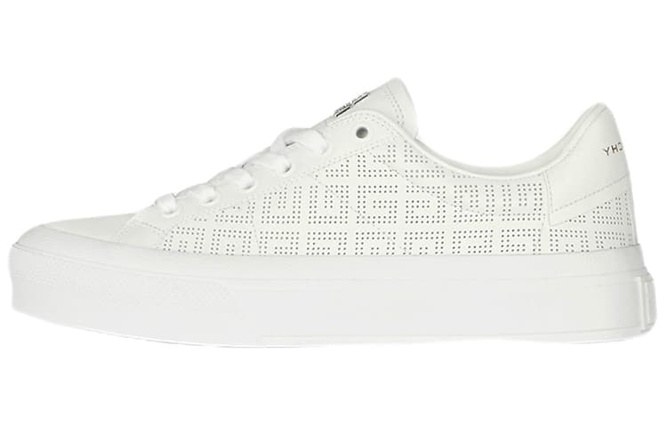 Givenchy City In 4G White White Perforated Jacquard Women's 6