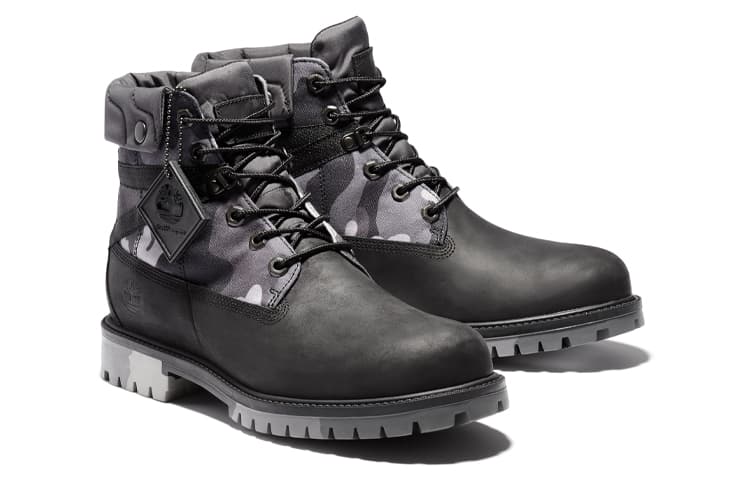 Timberland Heritage EK+ 6 Inch Waterproof Wide Fit Boot 'Grey Camouflage' 5