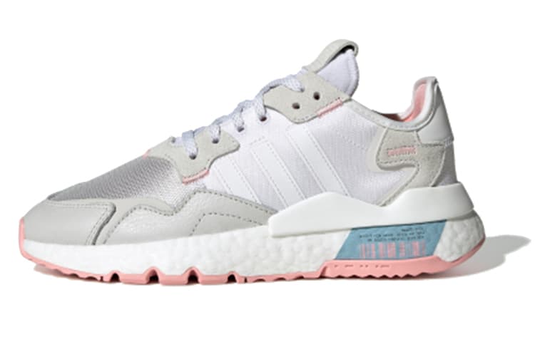 Adidas Originals Nite Jogger 'White Grey Pink' Women's 2