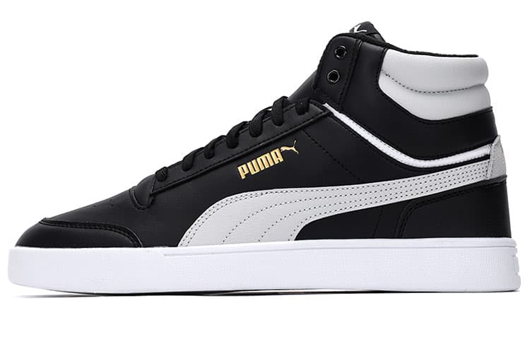 PUMA Shuffle Mid Wtr 'Black White Team Gold'