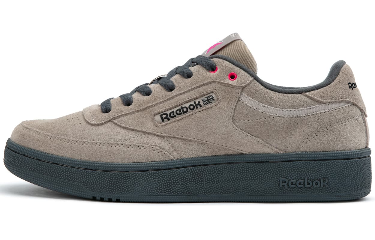 Reebok CLUB C 85 W+ Anti-Slip And Wear-Resistant Height Increasing Low-Top Skateboard Shoes Unisex Khaki
