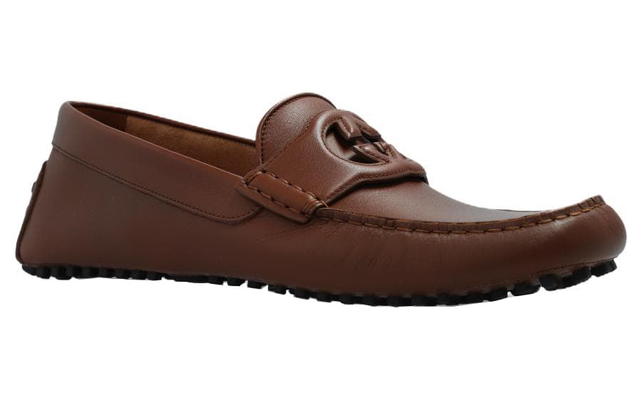 GUCCI Men's Casual Shoes Men Low-Top Brown 6