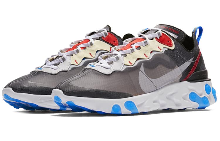 Nike React Element 87 Dark Grey Photo Blue 6