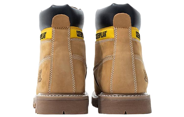 CAT Outdoor Boots Men Brown Yellow 5