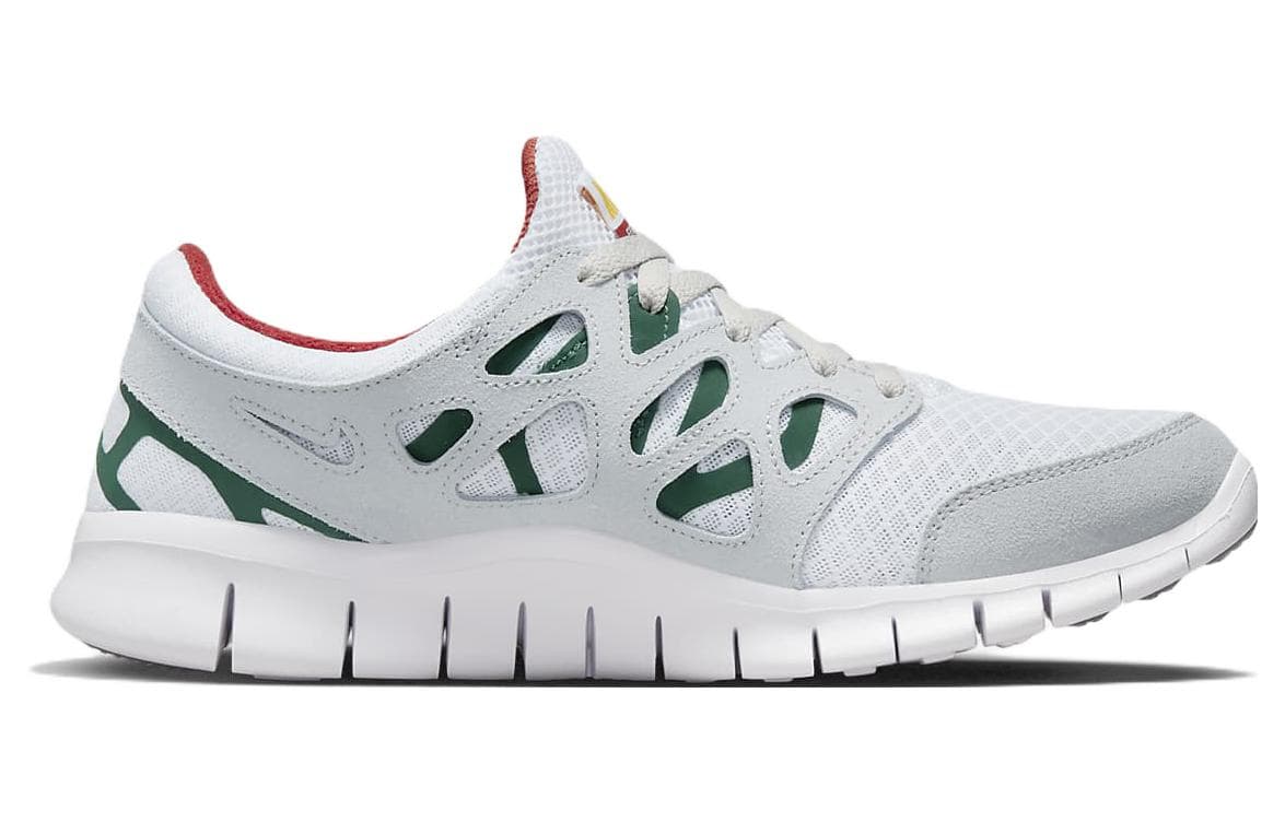 Nike Free Run 2 Grey Cinnabar Gorge Green 3