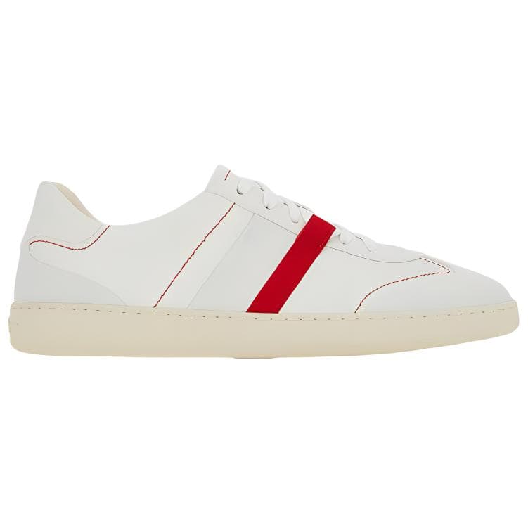 FERRAGAMO Stylish Skateboarding Shoes Men's White 3