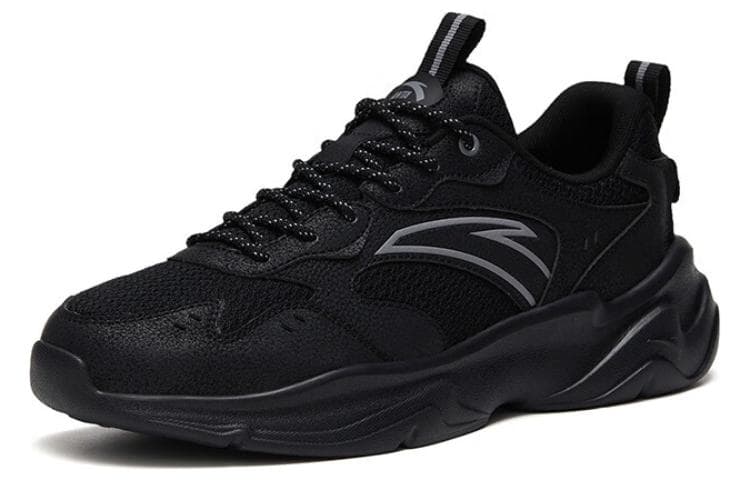 Anta Cushioned Anti-Slip And Wear-Resistant Lightweight Low-Top Sports Casual Shoes Black 3