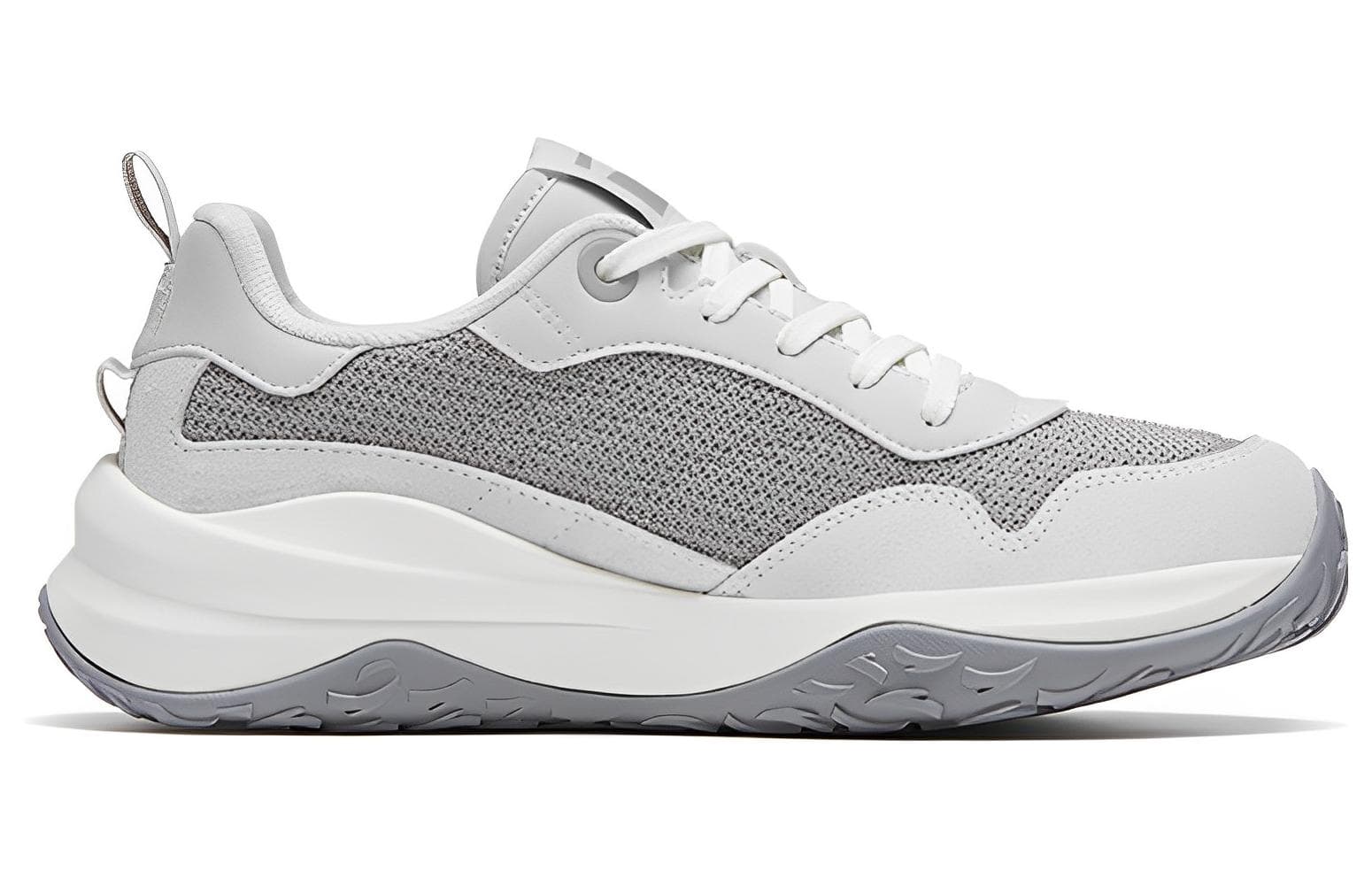 Anta Journey Begins Nian Gao Shoes Anti-Slip And Wear-Resistant Lightweight Low-Top Sports Casual Shoes Gray White 4