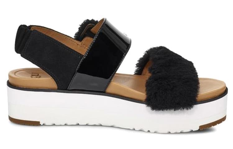 UGG Le Fluff 'Black White' Women's 3