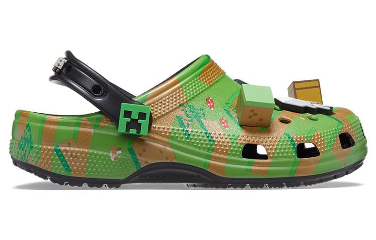 Crocs Elevated Clog Minecraft Grass Block 4