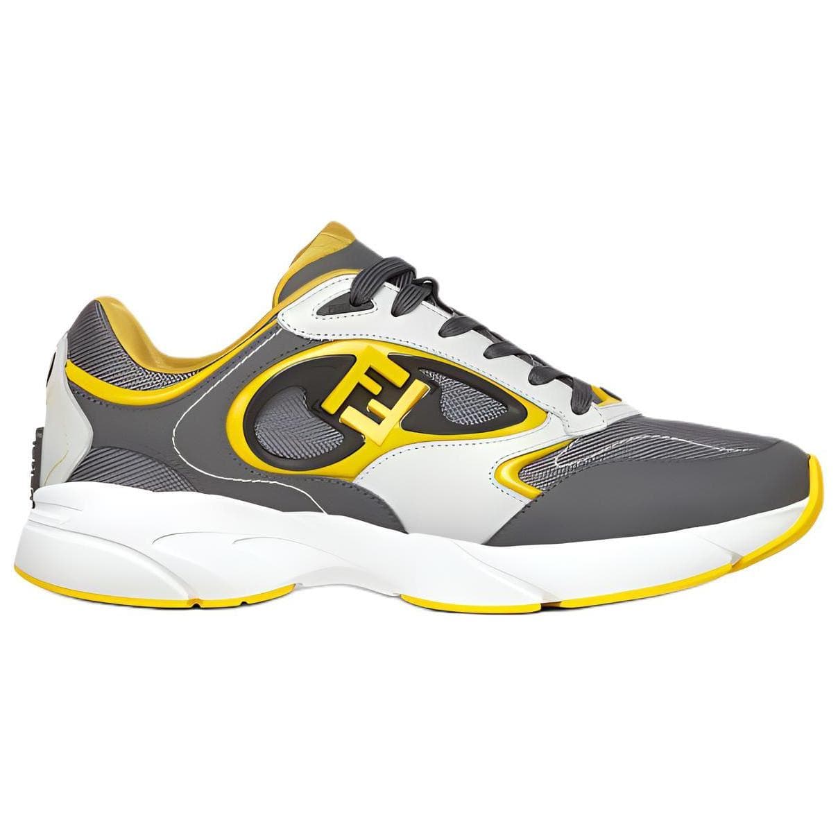 FENDI FENDI Forward Low-Top Casual Shoes Men's Gray 3