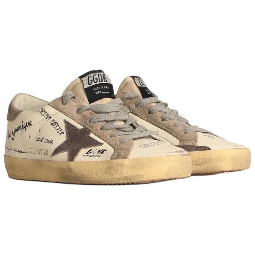 Golden Goose Low Top Skateboard Shoes Women's Beige 6
