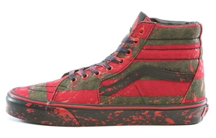 Vans Sk8 Hi Horror Pack Nightmare On Elm Street Freddy Krueger 2