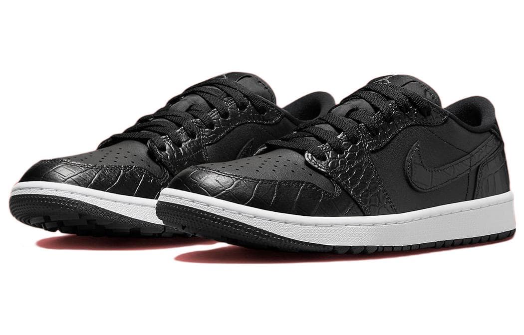 JORDAN 1 Retro Low Golf Black Croc 5