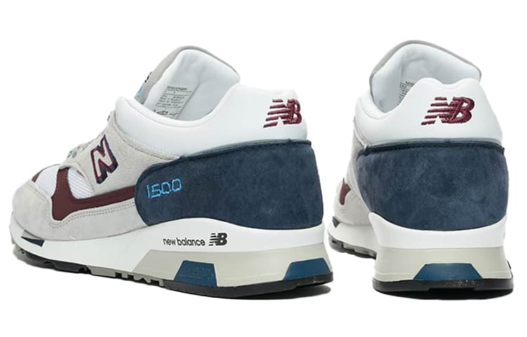 New Balance 1500 Grey Burgundy Teal 4