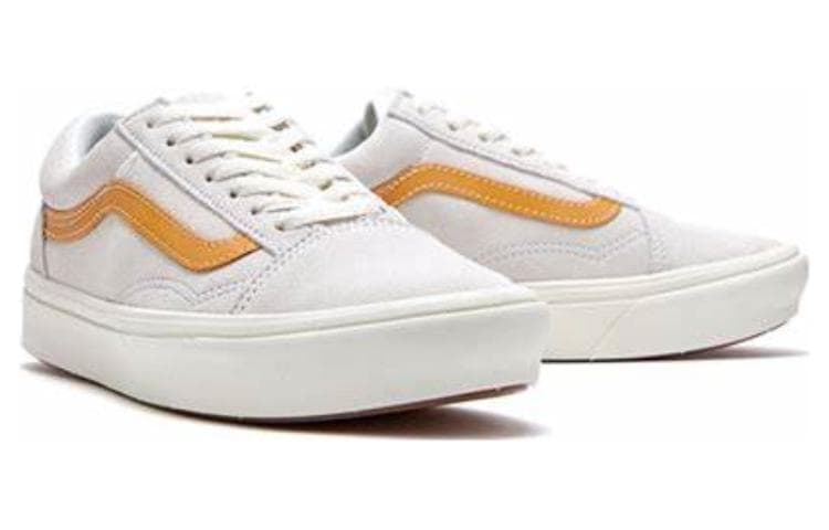 Vans Comfycush Old Skool Low Tops Casual Skateboarding Shoes Unisex Gray Orange 6