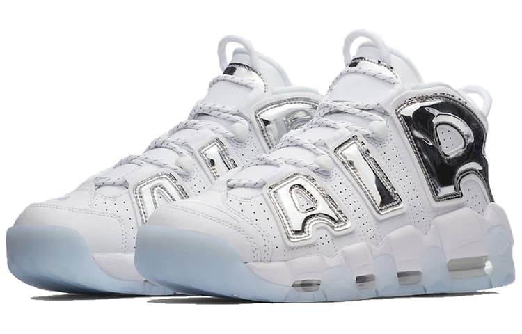 Nike Air More Uptempo Chrome White Women's 6