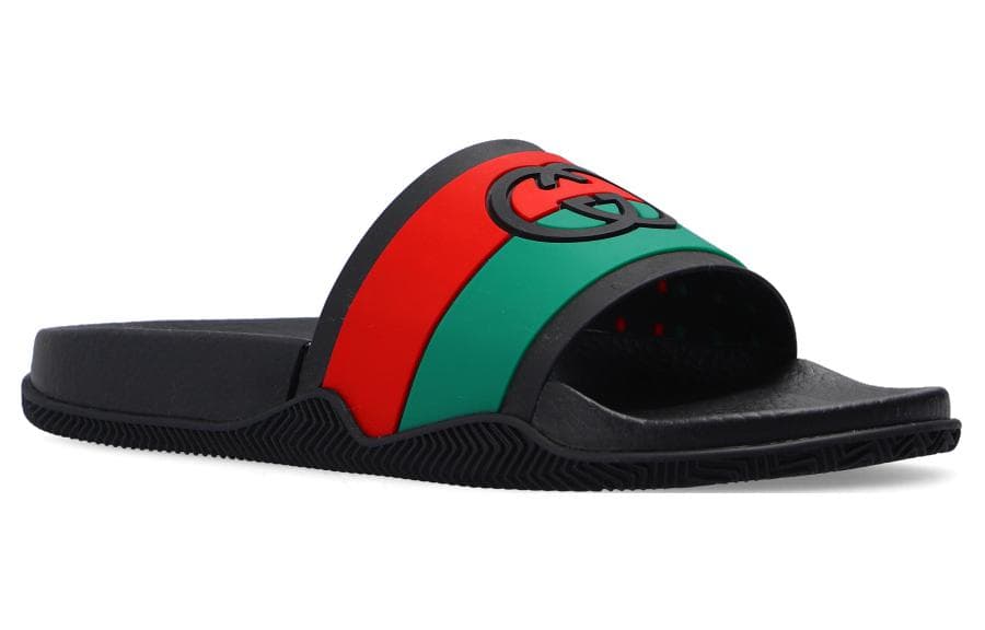 GUCCI Slide Interlocking G Black 5