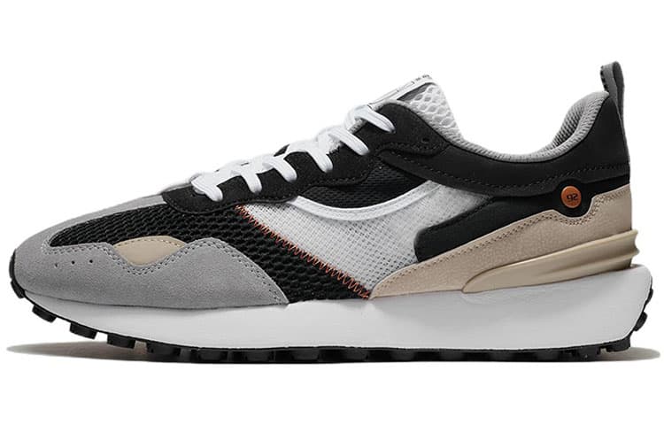 LINING Fangyuan Classic Casual Shoes Men Low-Top Black/Medium Gray/Standard White 2