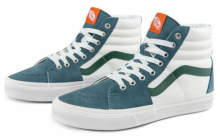 Vans SK8 HI Cozy Skateboarding Shoes Unisex White Green 4