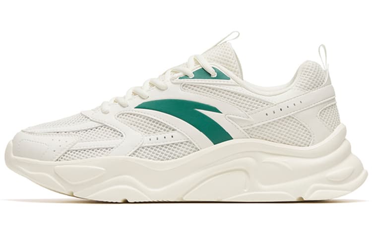 Anta Life Collection Lightweight Low Top Sports Casual Shoes Men's White Green