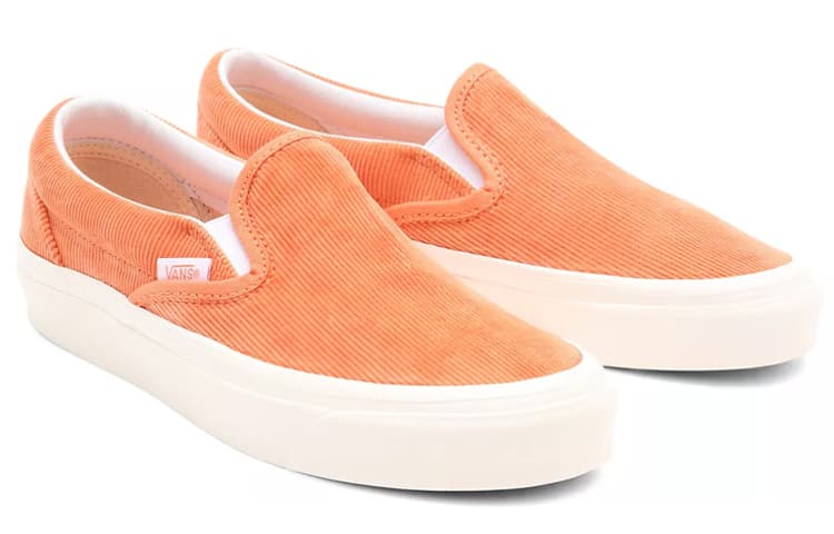 Vans Anaheim Factory Classic Slip On 98 Dx Skate Shoes Unisex Orange 6
