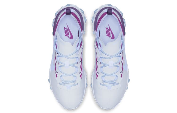 Nike React Element 55 Football Grey Psychic Blue Women's 5