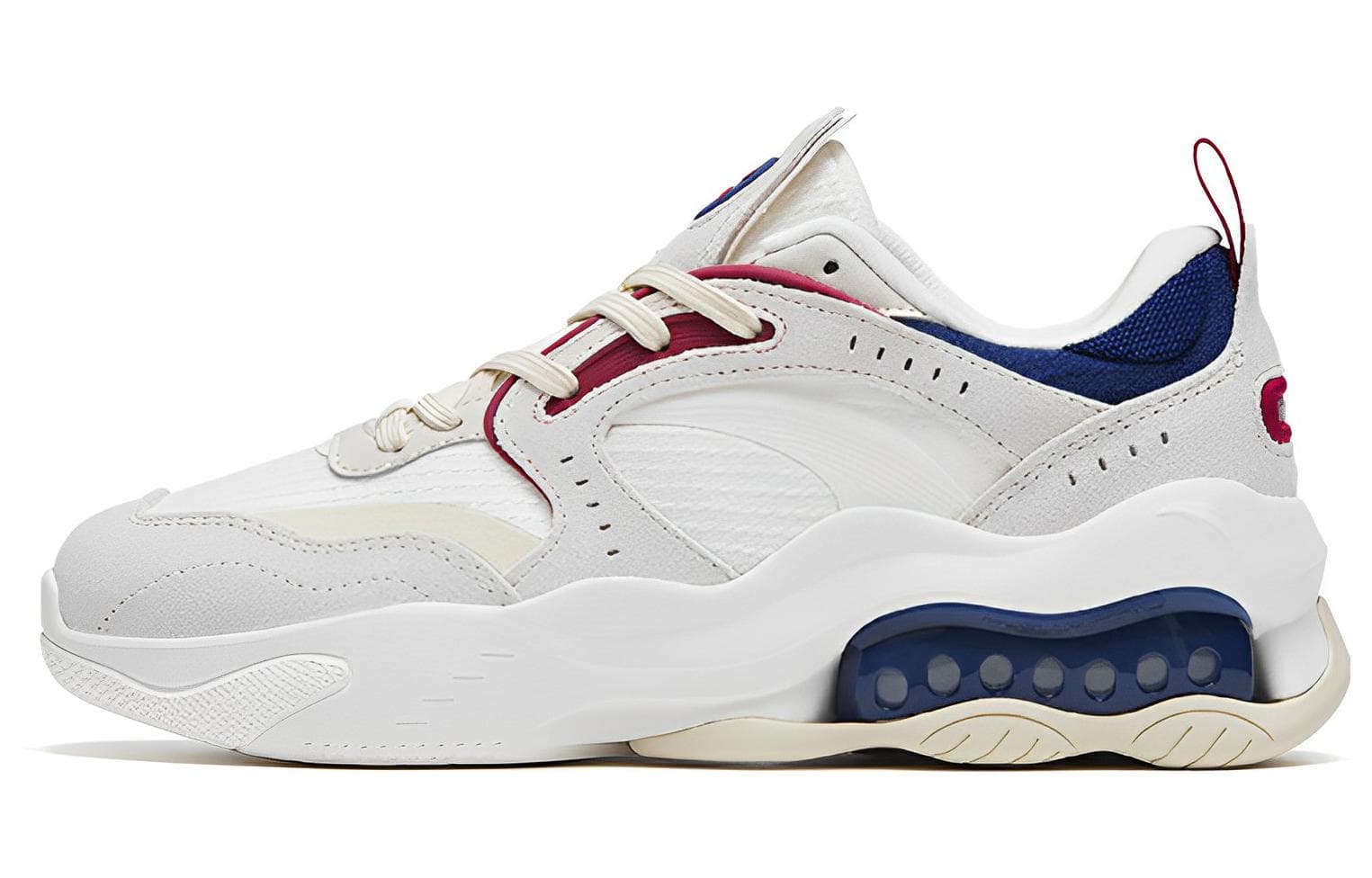 Anta Kaiyuan 982 Cushioned Wear-Resistant Lightweight Low-Top Sports Casual Shoes Women's White Gray Blue