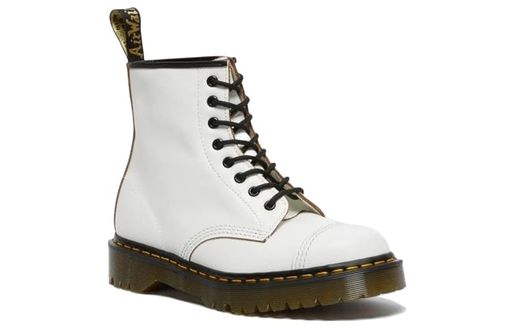 Dr.Martens 1460 Bex Made In England Toe Cap Lace Up Boots 'White' 4