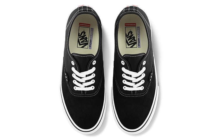 Authentic Skate Vans 'Black White' 6