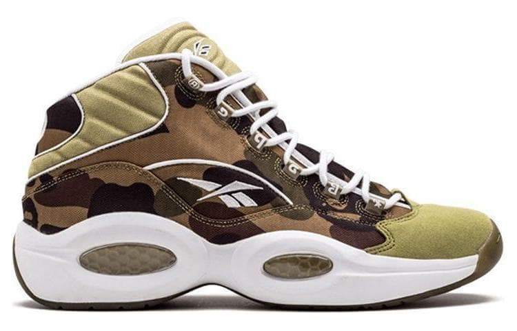 Reebok Question Mid Mita Sneakers X Bape 1st Camo 3