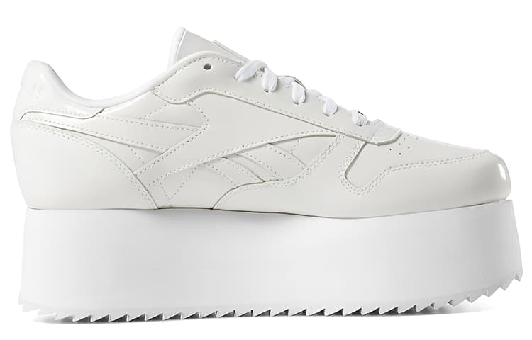 Reebok Gigi Hadid X Reebok Classic Leather Triple Thick Sole Casual Skateboarding Shoes White Women's 4
