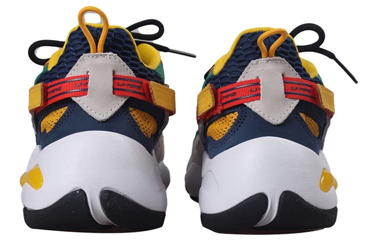 LiNing Butterfly Chunky Sneakers Men Low-Top White Blue Yellow 5