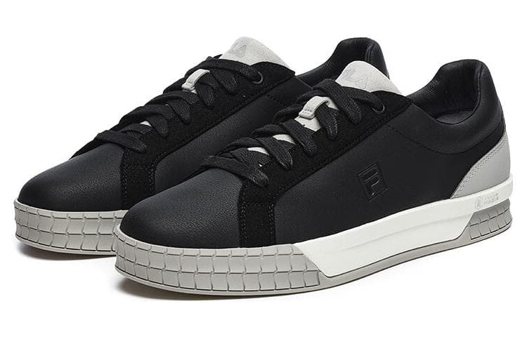 FILA ACE Anti-Slip Wear-Resistant Low-Top Modern Skateboard Shoes Black 5