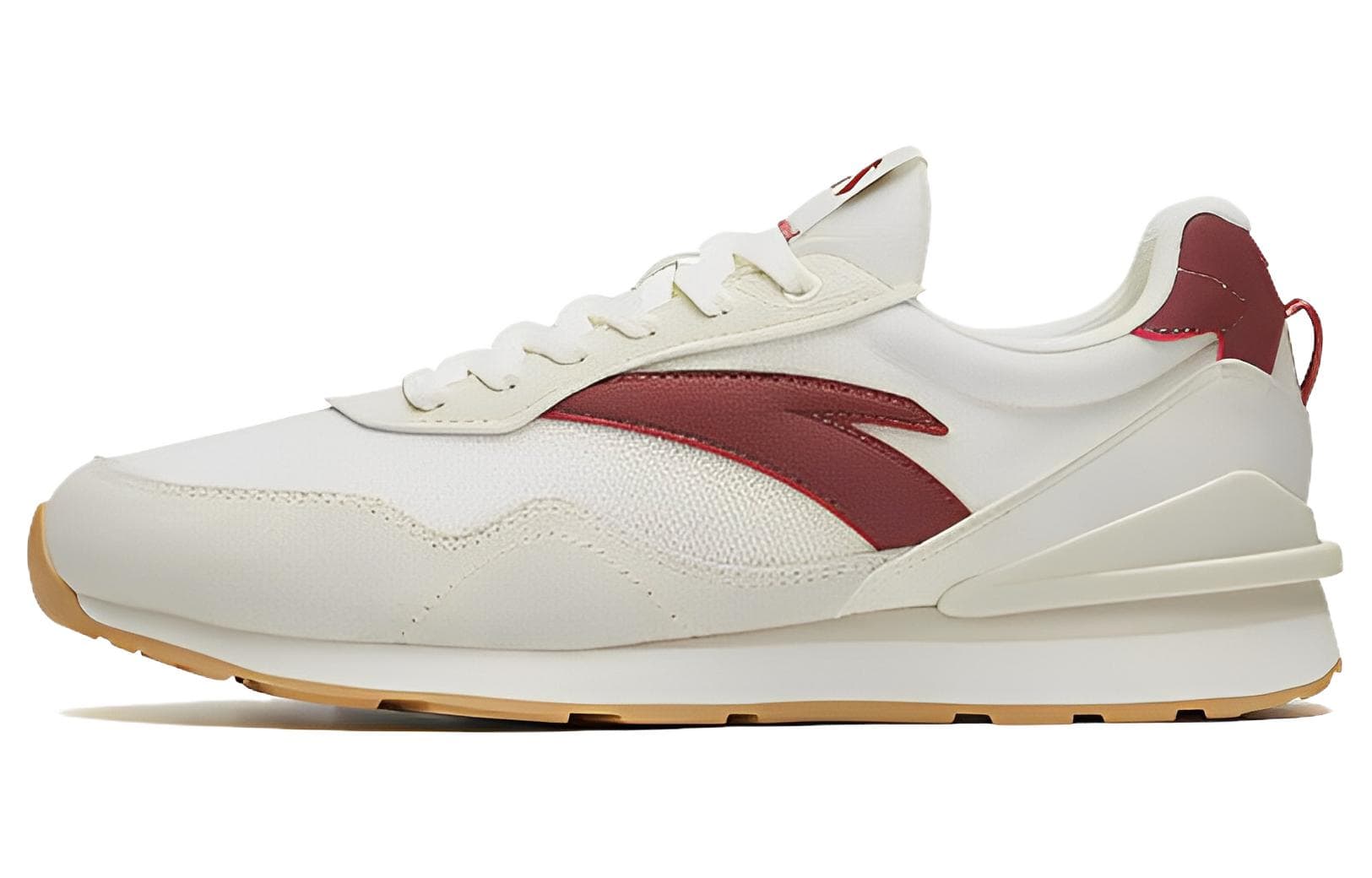 Anta Cushioning Anti-Slip And Wear-Resistant Low-Top Sports Casual Shoes Men's White Gray Red 2