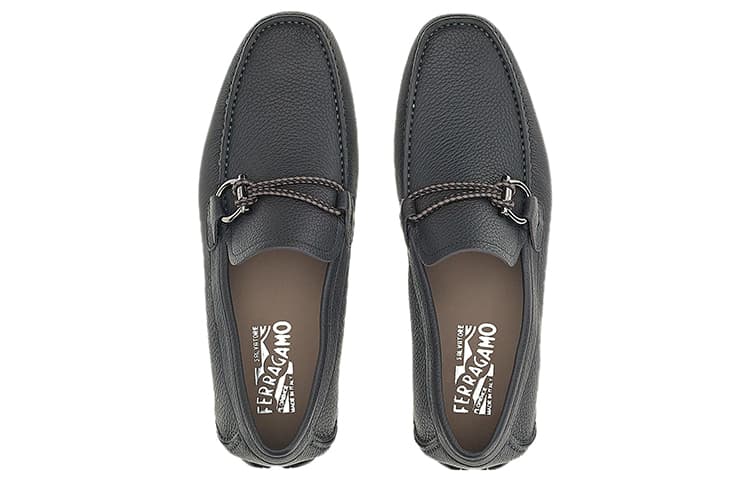 Ferragamo Gancini Men's Casual Shoes Men Low-Top Black 6