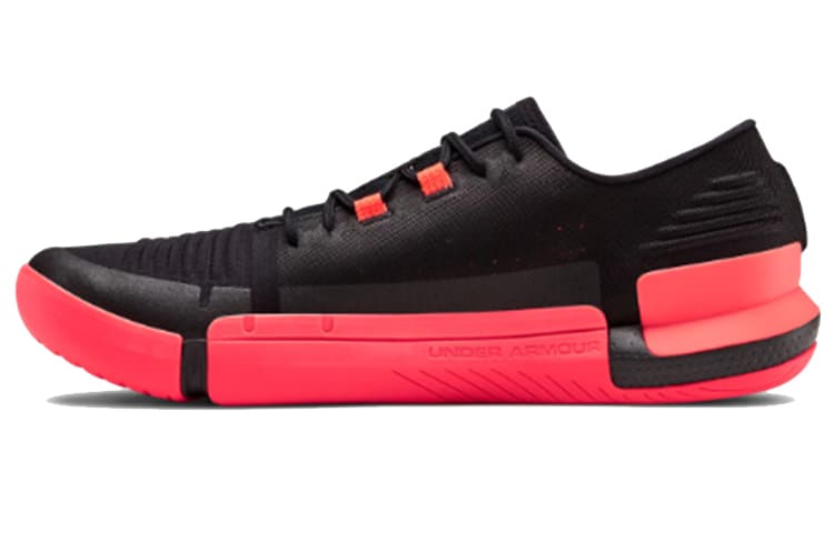 Under Armour Tribase Comfortable Versatile Cushioning Low-Top Training Shoes Unisex Black Pink